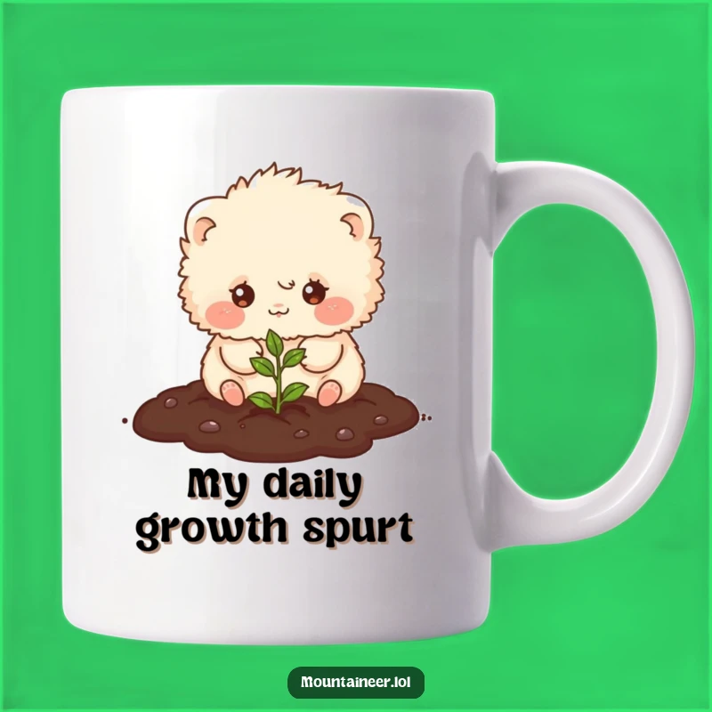 Funny Fluffy Planter Mug: Adorable Creature's Green Thumb Makes a Perfect Gift