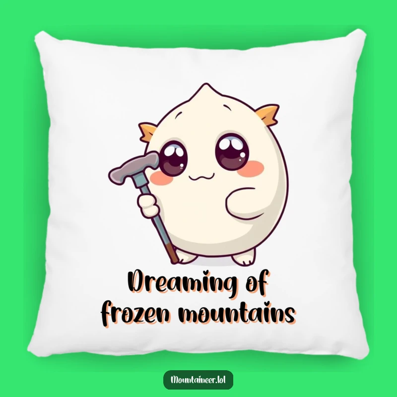 Funny Ice Pick Creature Pillow: Cozy Up with This Determined, Wide-Eyed Friend
