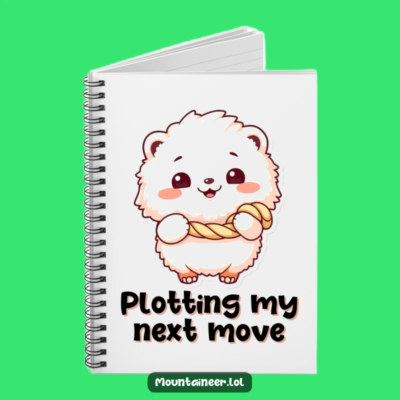 Funny Fluffy Rope Notebook: Jot Down Ideas with This Cheerful Creature