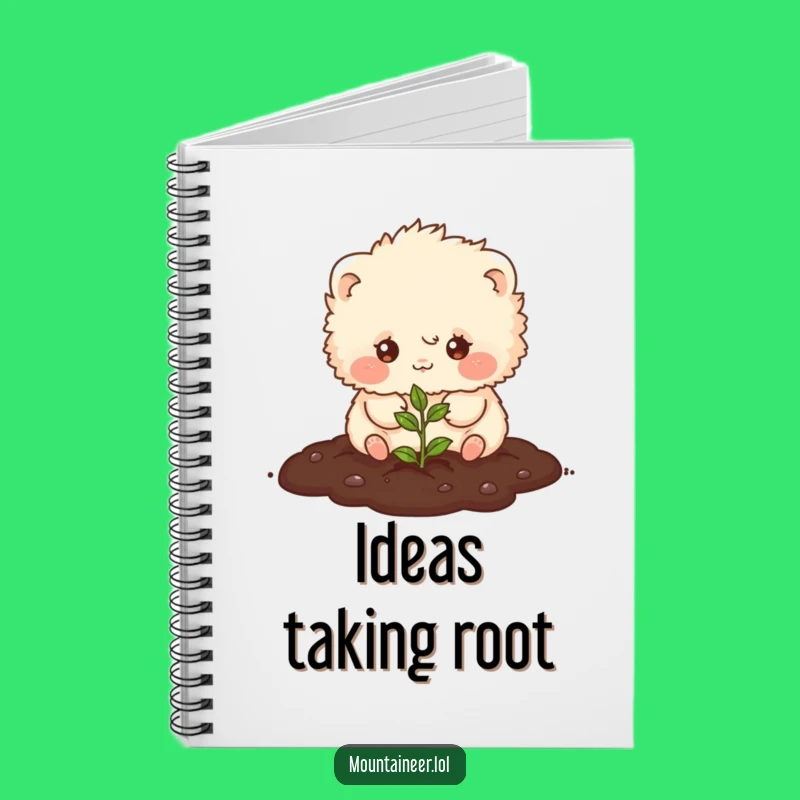 Funny Fluffy Gardener Notebook: Jot Down Ideas with This Cute Creature's Planting Theme