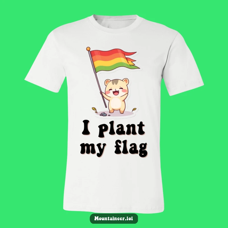 Funny Energetic Flag Shirt: Creature Plants Flag, Hilarious Gift Idea