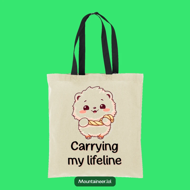Funny Fluffy Rope Tote Bag: Carry Your Essentials with Playful Charm